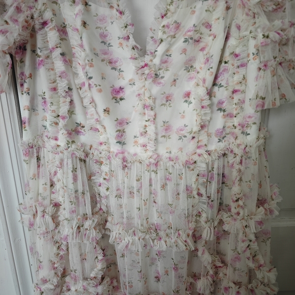 Needle & Thread Midi Floral Dress US14 - Picture 2 of 9